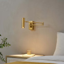 Perfekte goldene LED-Wandleuchte für das Bettkopfteil - Rimio