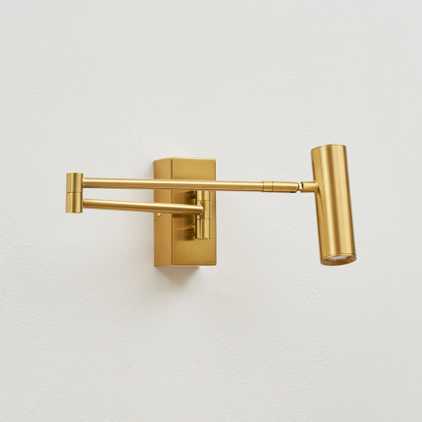 Funktionales Design goldene LED-Wandleuchte - Rimio
