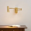 Gemütliche goldene LED-Wandleuchte - Rimio