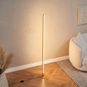Minimalistische goldene LED Stehleuchte - Sloane