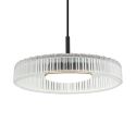 Moderne schwarze pendelleuchte klares glas hell - Damian
