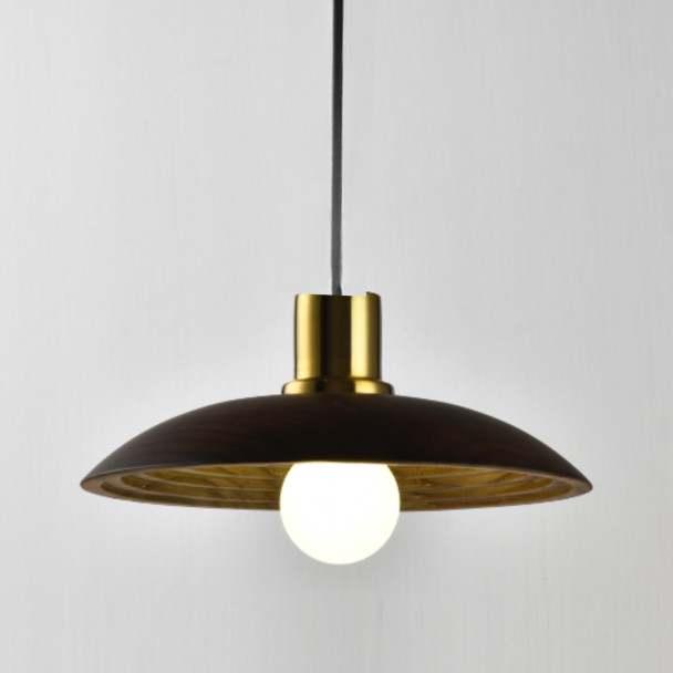 Elegante Holz Metall Pendelleuchte - Yuli