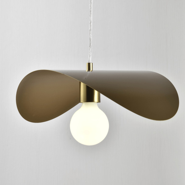 Goldene metall leuchte elegante deko - Piuma