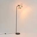 Schwarze stehlampe rauchglas für wohnzimmer - Linz