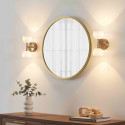 Elegante goldene wandleuchte zwei lichtquellen - Nysséa