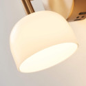 Zeitgenössische goldene wandleuchte doppelglas - Nysséa