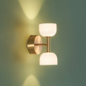 Moderne goldene wandleuchte doppelte lichtquelle - Nysséa