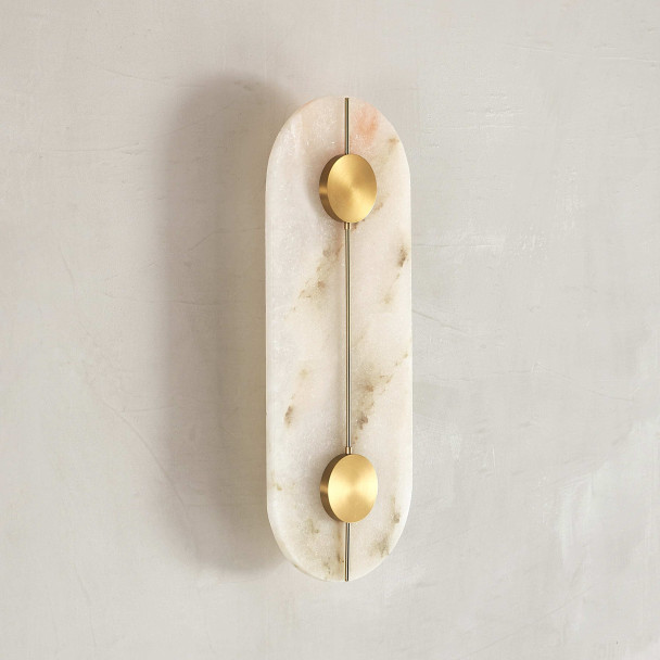 Alabaster wandleuchte schlankes design - Calizia