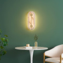 Alabaster wandleuchte gold schlank - Calizia