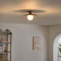 Nussbaum designer wandleuchte elegant - Thalan