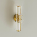 Goldene metall glas wandleuchte - Daryna