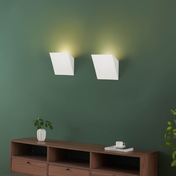 Weiße wandleuchte weiches licht - Norys