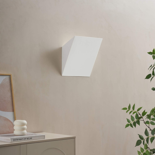 Weiße wandleuchte minimalistischer stil - Norys