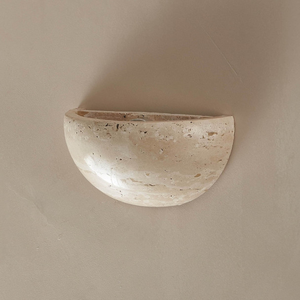 Stein wandleuchte natürlicher look - Sève
