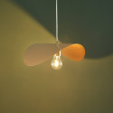 Goldene pendelleuchte diffuses licht - Piuma