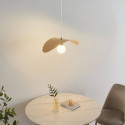 Goldene pendelleuchte elegante biegung - Piuma