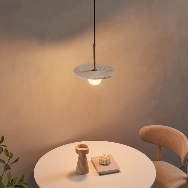 Travertin pendelleuchte modernes design - Silvia