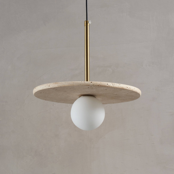 Travertin beleuchtung modernes interieur - Silvia