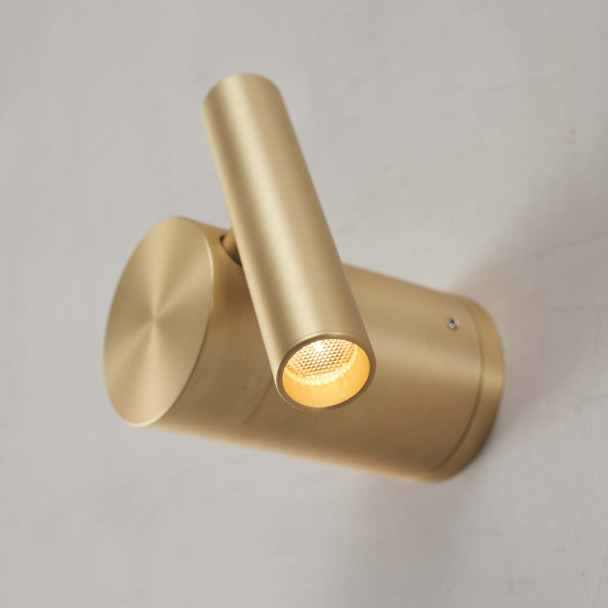 Schwenkbare goldene Leseleuchte - Isévia