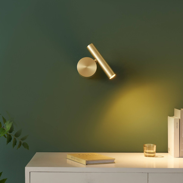 Goldene günstige Leseleuchte - Isévia