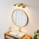 Goldene Wandleuchte Design Badezimmerspiegel - Syloria