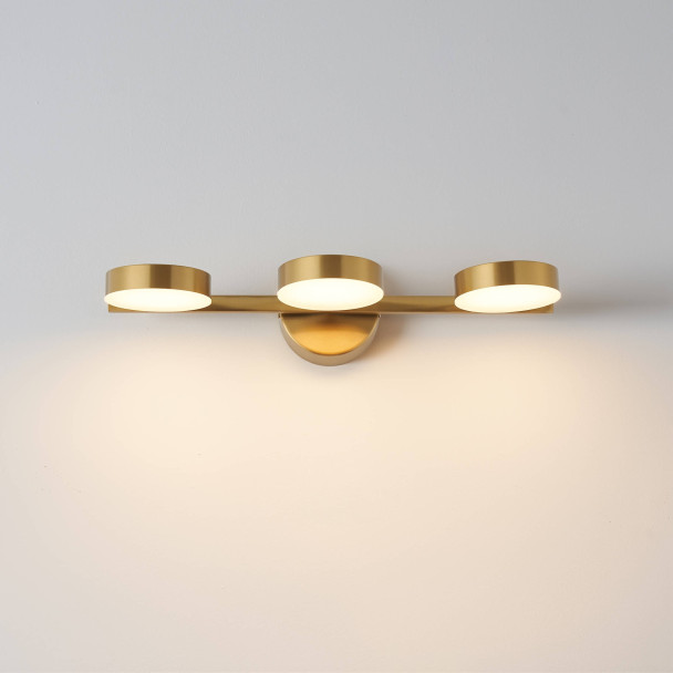 Goldene Wandbeleuchtung praktisch Arbeitsfläche - Syloria