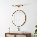 Goldene Wandleuchte elegant drei LED-Scheiben - Syloria