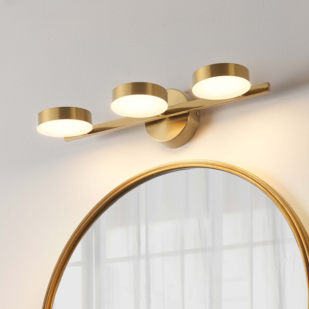 Goldene Wandleuchte schwenkbar trendig - Syloria