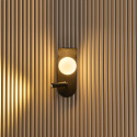 Schwarze Wandbeleuchtung schick modernes Interieur - Matalia