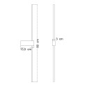 Schlanke schwarze LED-Wandleuchte sehr designorientiert - Edeline