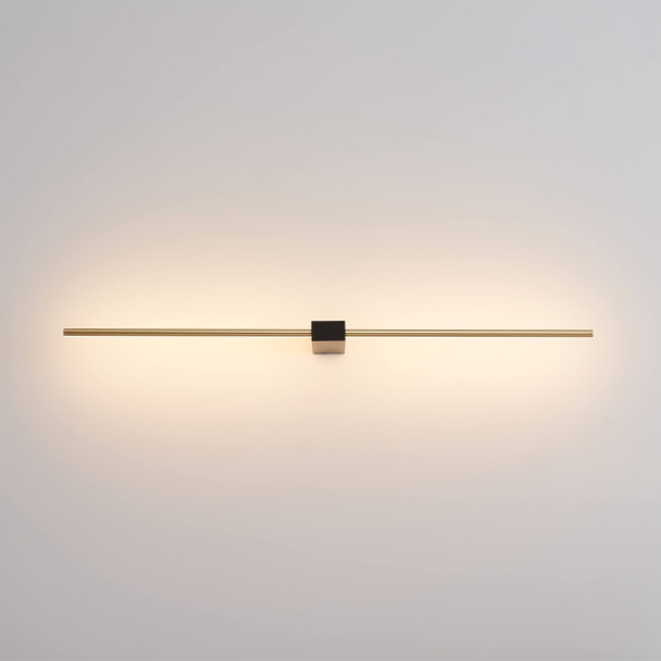 Schwarze vertikale Wandbeleuchtung modern - Edeline