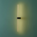 Schwarz goldene LED-Wandleuchte warmweiß - Edeline
