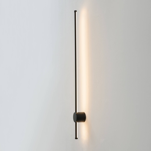 Lange schwarze Wandbeleuchtung Design - Nikolai