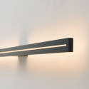 Moderne extra lange schwarze Wandleuchte - Noméris