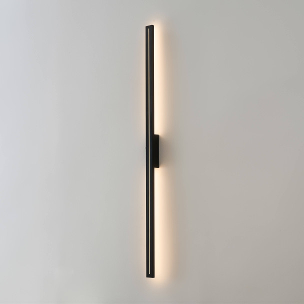 Schwarze LED-Wandleuchte perfekte trendige Deko - Noméris