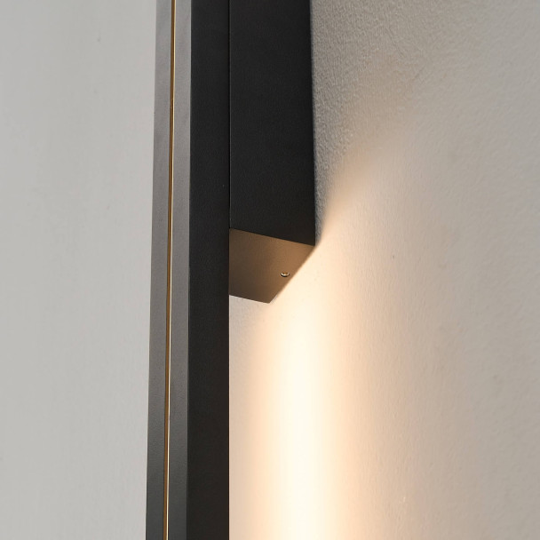 Schwarze LED-Beleuchtung feuchtigkeitsresistent IP54 - Noméris