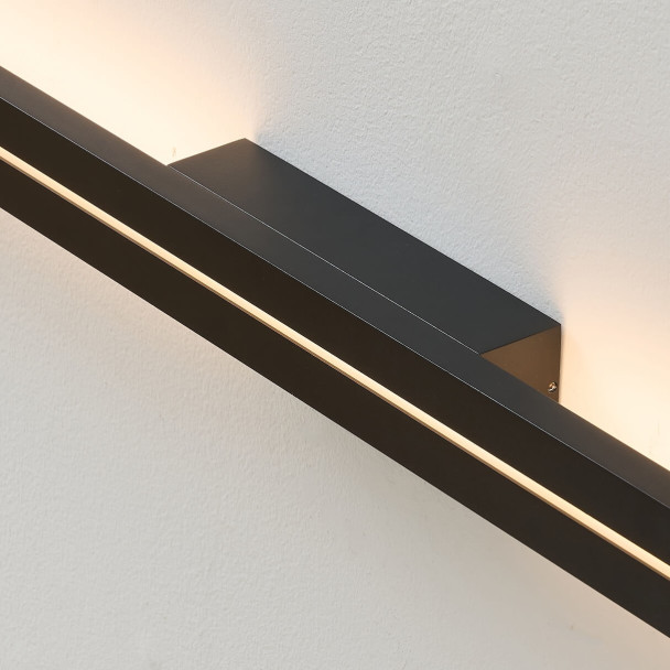 Schwarze Design-Wandleuchte große Räume - Noméris