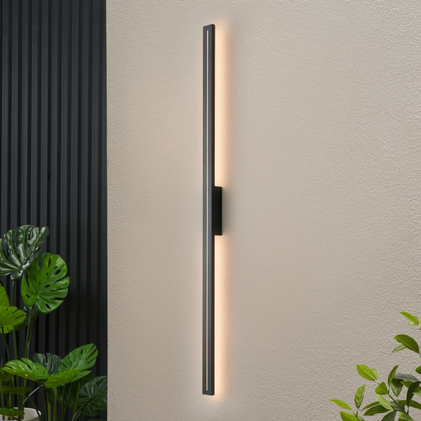 Sanfte schwarze Wandbeleuchtung modernes Interieur - Noméris
