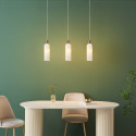 Hängeleuchte opalweiß elegant - Leonora