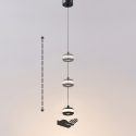 Schwarze LED-Pendelleuchte - Rive
