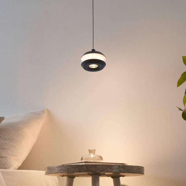 Kleine runde LED-Pendelleuchte - Rive
