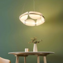 Runde goldene Pendelleuchte dimmbar - Cristalia