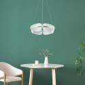 Goldene LED-Pendelleuchte höhenverstellbar - Cristalia