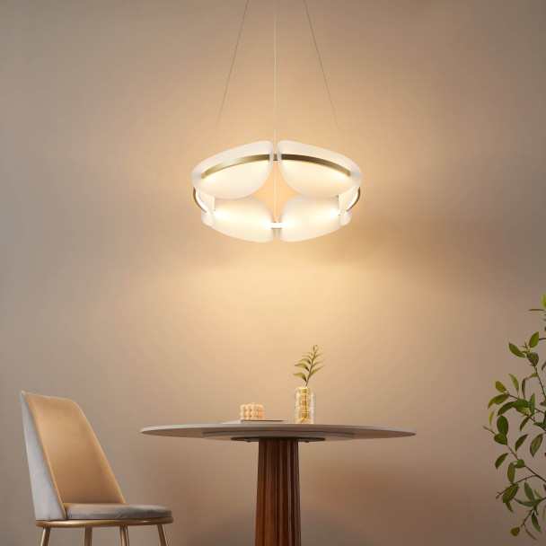 Glänzende LED Design-Pendelleuchte - Cristalia