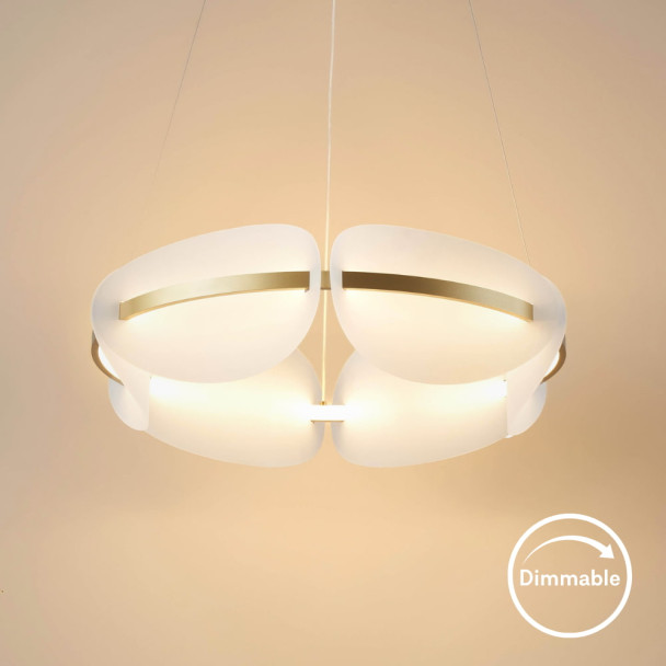 Dekorative LED-Pendelleuchte Wohnzimmer - Cristalia