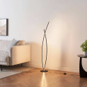 Moderne schwarze Stehlampe elegantes Interieur - Elzo