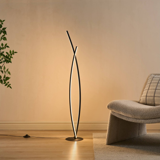 Zeitgenössische Stehlampe günstig trendiges Interieur - Elzo