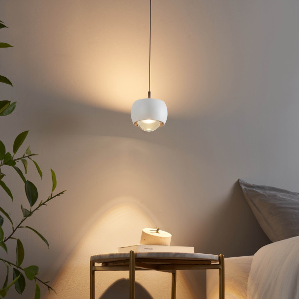 Klare weiße Leuchte perfekt Schlafzimmer oder Wohnzimmer - Finn