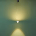 Minimalistische Pendelleuchte weiß Aluminium - Finn