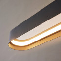 Schwarze ovale Pendelleuchte 115 cm mit dimmbarer LED-Beleuchtung - Oswin